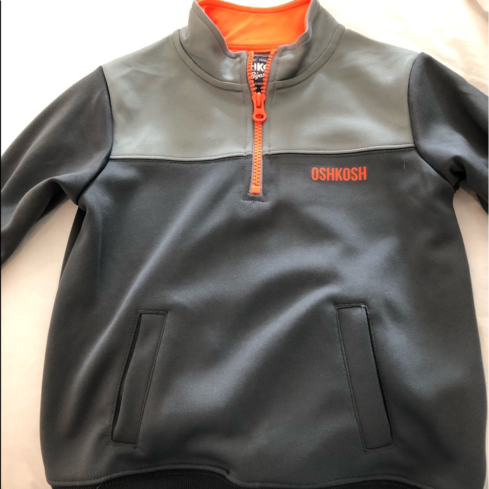 Oshkosh Boys gray pullover, size 4t
